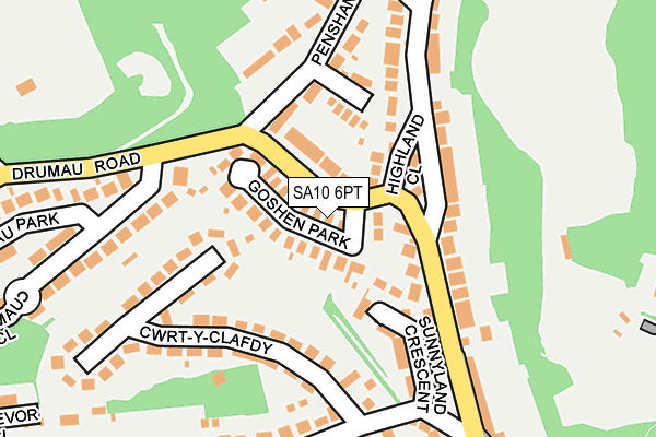 SA10 6PT map - OS OpenMap – Local (Ordnance Survey)