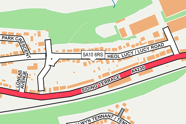 SA10 6RS map - OS OpenMap – Local (Ordnance Survey)
