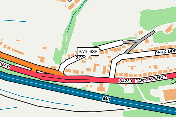 SA10 6SB map - OS OpenMap – Local (Ordnance Survey)
