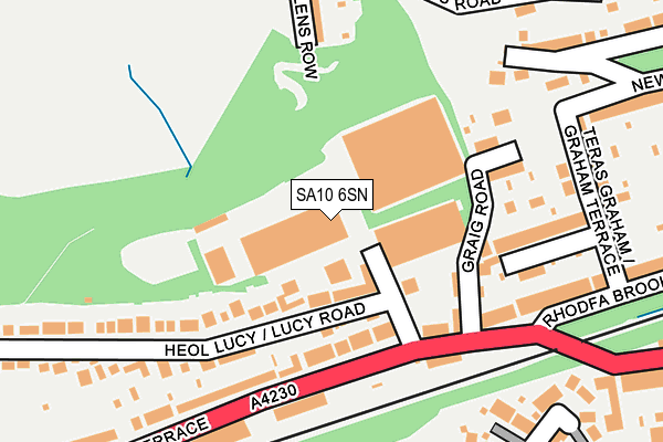 SA10 6SN map - OS OpenMap – Local (Ordnance Survey)