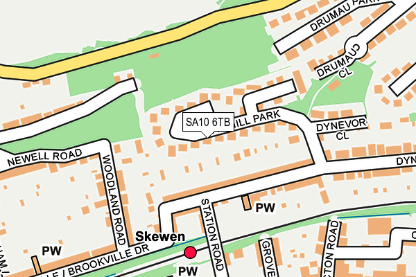 Map of OAKWOOD TREE SERVICES LTD at local scale
