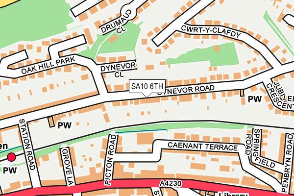 SA10 6TH map - OS OpenMap – Local (Ordnance Survey)