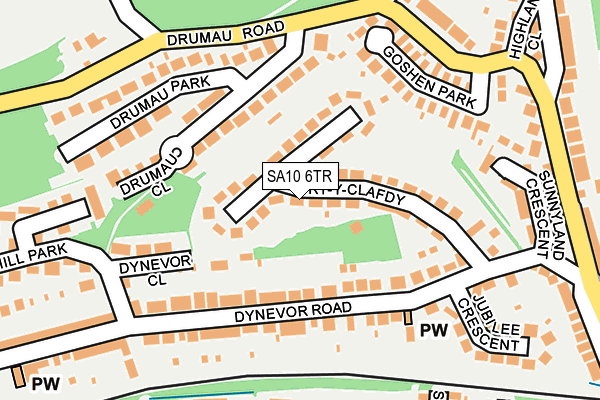 SA10 6TR map - OS OpenMap – Local (Ordnance Survey)