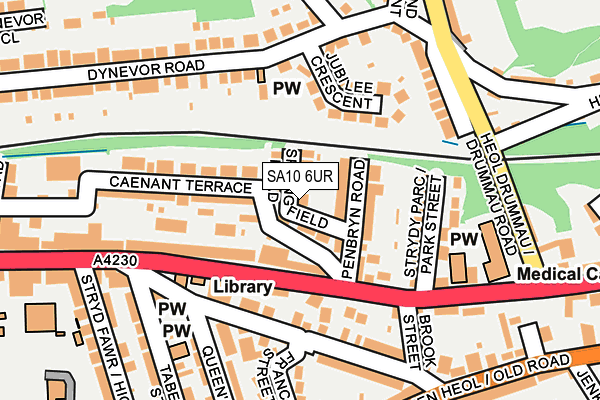 SA10 6UR map - OS OpenMap – Local (Ordnance Survey)