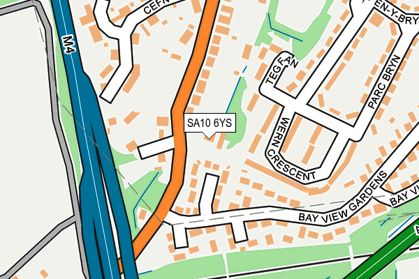 SA10 6YS map - OS OpenMap – Local (Ordnance Survey)