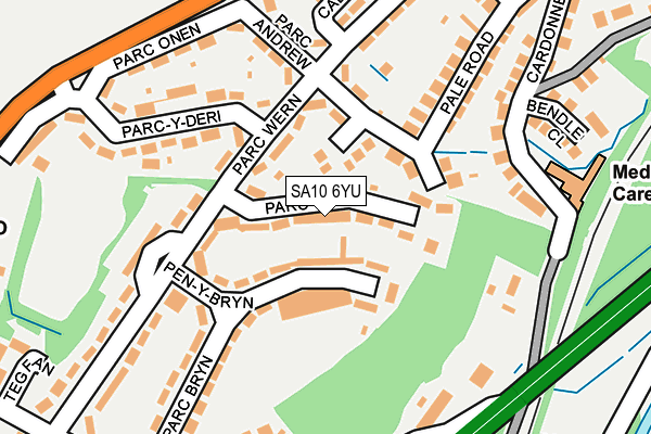 SA10 6YU map - OS OpenMap – Local (Ordnance Survey)