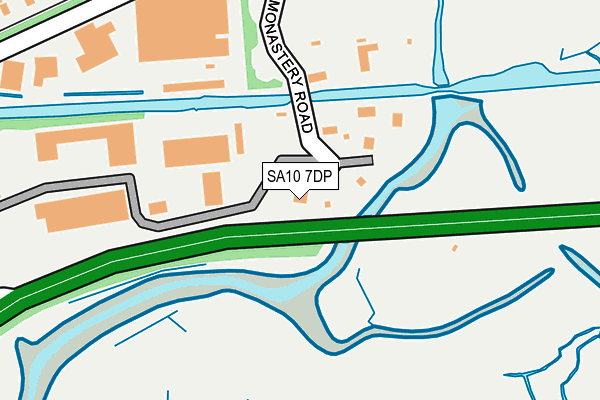 SA10 7DP map - OS OpenMap – Local (Ordnance Survey)