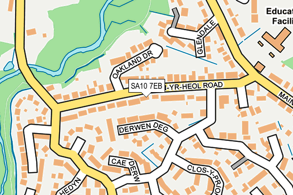 SA10 7EB map - OS OpenMap – Local (Ordnance Survey)