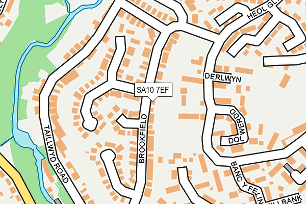 SA10 7EF map - OS OpenMap – Local (Ordnance Survey)
