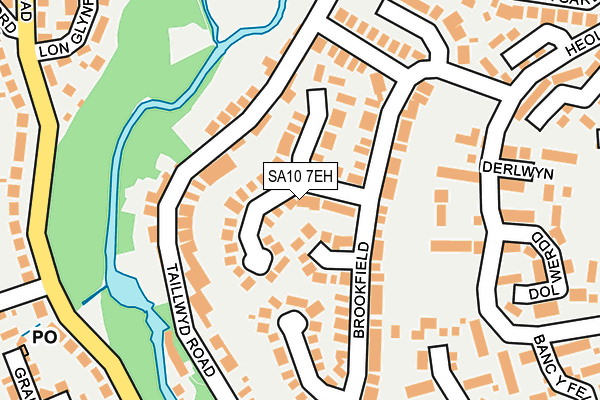 SA10 7EH map - OS OpenMap – Local (Ordnance Survey)