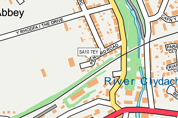 SA10 7EY map - OS OpenMap – Local (Ordnance Survey)
