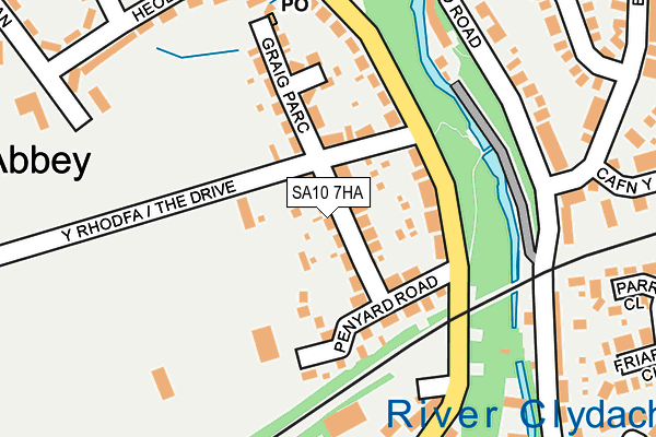 SA10 7HA map - OS OpenMap – Local (Ordnance Survey)