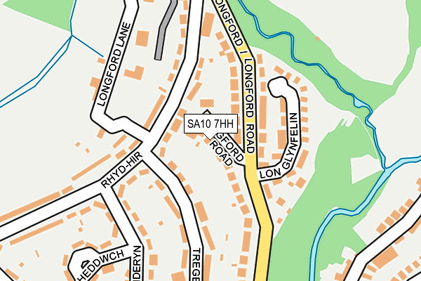 SA10 7HH map - OS OpenMap – Local (Ordnance Survey)