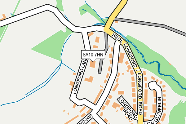 SA10 7HN map - OS OpenMap – Local (Ordnance Survey)