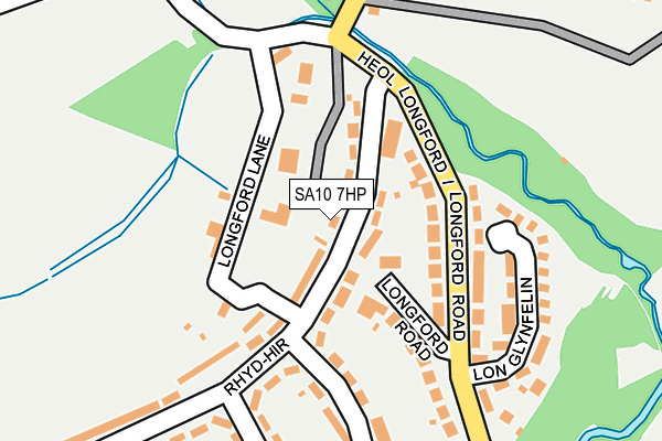 SA10 7HP map - OS OpenMap – Local (Ordnance Survey)