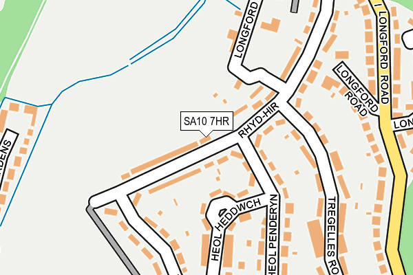 SA10 7HR map - OS OpenMap – Local (Ordnance Survey)