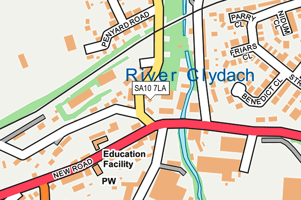 SA10 7LA map - OS OpenMap – Local (Ordnance Survey)