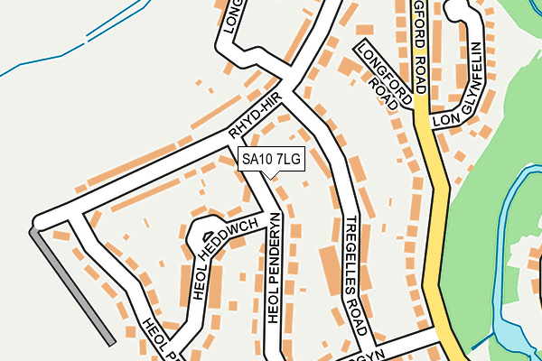 SA10 7LG map - OS OpenMap – Local (Ordnance Survey)