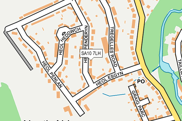 SA10 7LH map - OS OpenMap – Local (Ordnance Survey)