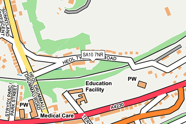 SA10 7NR map - OS OpenMap – Local (Ordnance Survey)