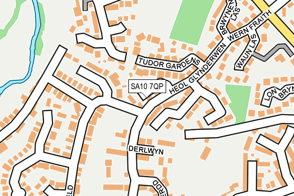 SA10 7QP map - OS OpenMap – Local (Ordnance Survey)