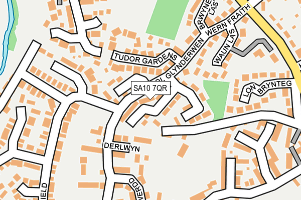 SA10 7QR map - OS OpenMap – Local (Ordnance Survey)