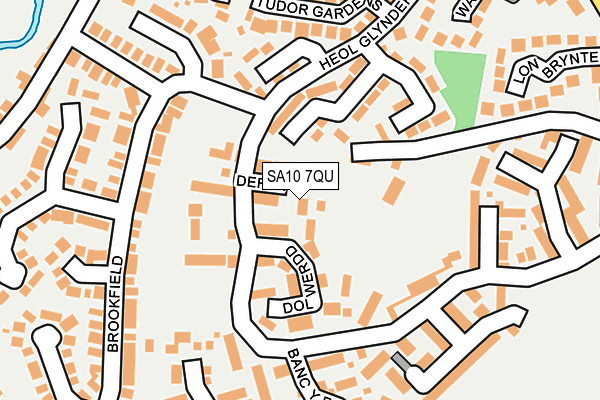 SA10 7QU map - OS OpenMap – Local (Ordnance Survey)