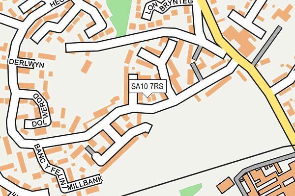 SA10 7RS map - OS OpenMap – Local (Ordnance Survey)