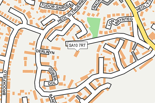 SA10 7RT map - OS OpenMap – Local (Ordnance Survey)