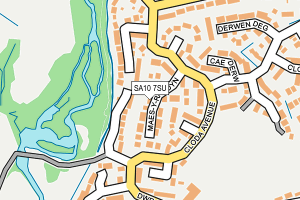 SA10 7SU map - OS OpenMap – Local (Ordnance Survey)