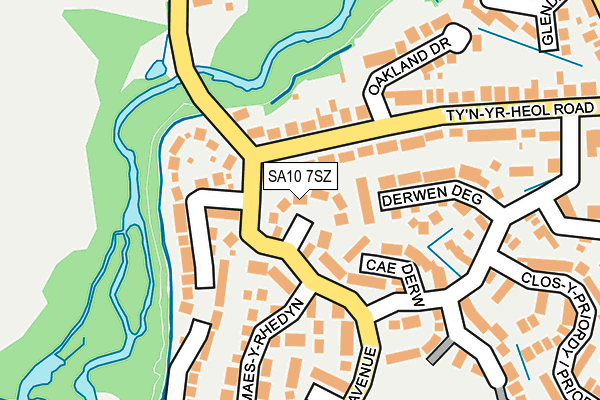 SA10 7SZ map - OS OpenMap – Local (Ordnance Survey)