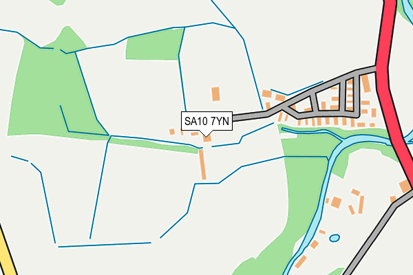 SA10 7YN map - OS OpenMap – Local (Ordnance Survey)