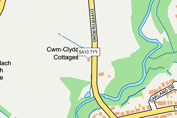 SA10 7YY map - OS OpenMap – Local (Ordnance Survey)