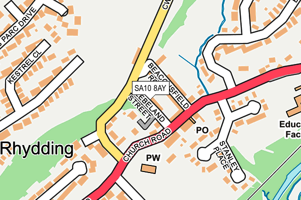 SA10 8AY map - OS OpenMap – Local (Ordnance Survey)