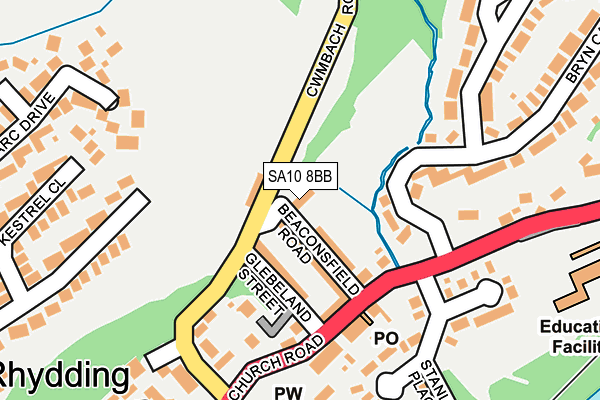 SA10 8BB map - OS OpenMap – Local (Ordnance Survey)