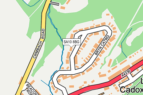 SA10 8BG map - OS OpenMap – Local (Ordnance Survey)