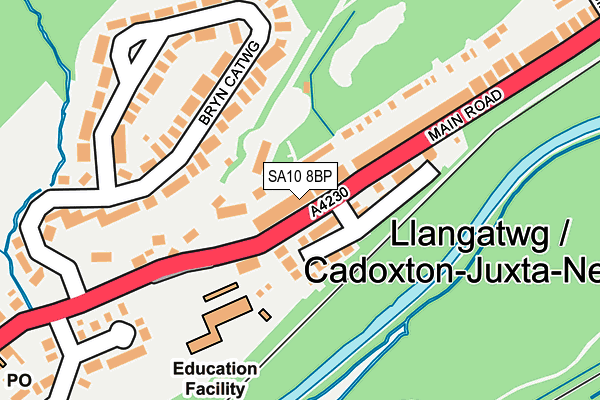 SA10 8BP map - OS OpenMap – Local (Ordnance Survey)