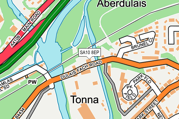 SA10 8EP map - OS OpenMap – Local (Ordnance Survey)