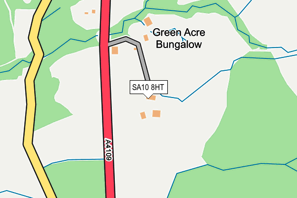 SA10 8HT map - OS OpenMap – Local (Ordnance Survey)