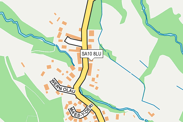 SA10 8LU map - OS OpenMap – Local (Ordnance Survey)
