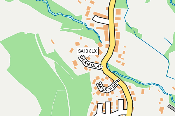 SA10 8LX map - OS OpenMap – Local (Ordnance Survey)