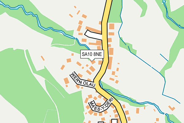 SA10 8NE map - OS OpenMap – Local (Ordnance Survey)