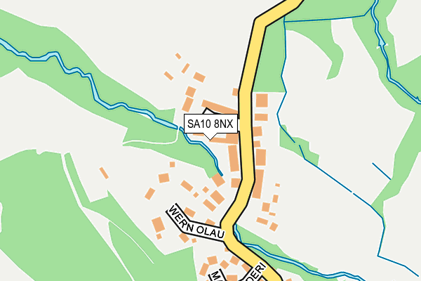 SA10 8NX map - OS OpenMap – Local (Ordnance Survey)