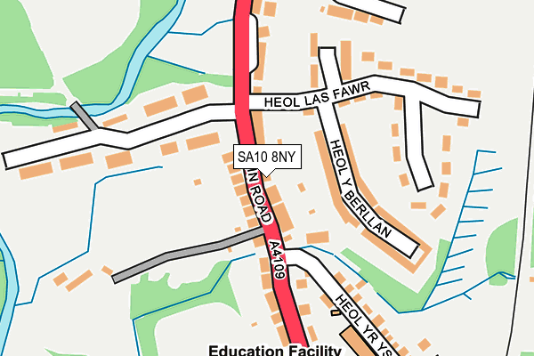 SA10 8NY map - OS OpenMap – Local (Ordnance Survey)