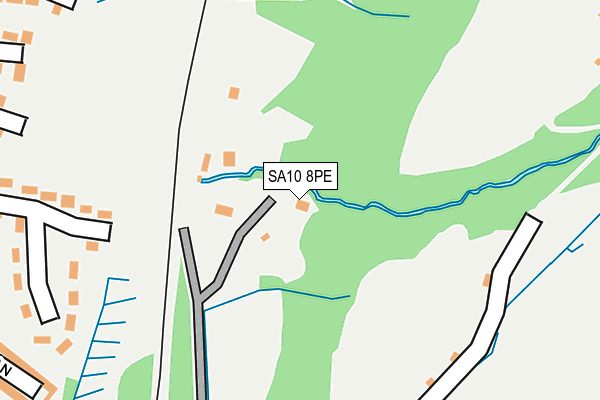 SA10 8PE map - OS OpenMap – Local (Ordnance Survey)