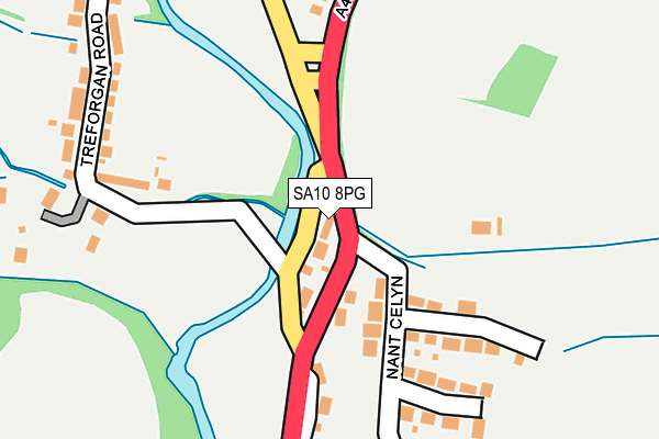 SA10 8PG map - OS OpenMap – Local (Ordnance Survey)