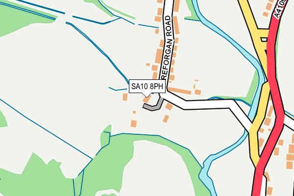 SA10 8PH map - OS OpenMap – Local (Ordnance Survey)