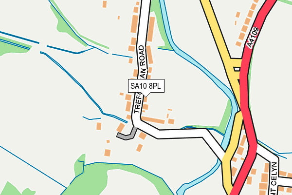 SA10 8PL map - OS OpenMap – Local (Ordnance Survey)