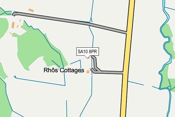 SA10 8PR map - OS OpenMap – Local (Ordnance Survey)