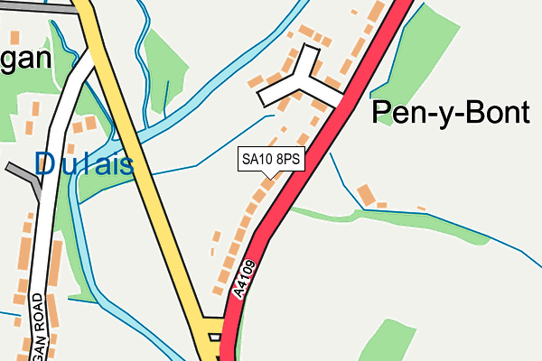 SA10 8PS map - OS OpenMap – Local (Ordnance Survey)
